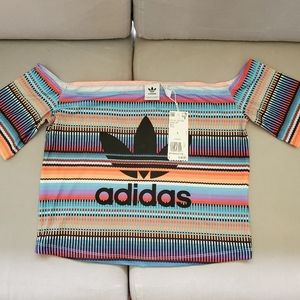 NWT Adidas Off-the-shoulder Top